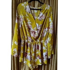 Umgee Boho Bell Sleeve Romper